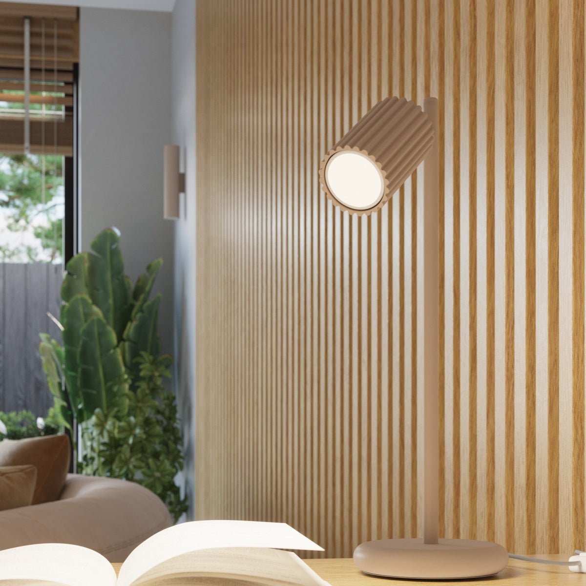 Wandleuchte "KARBON 30" – Wandleuchte in Taupe | Dexity Lichtdesign