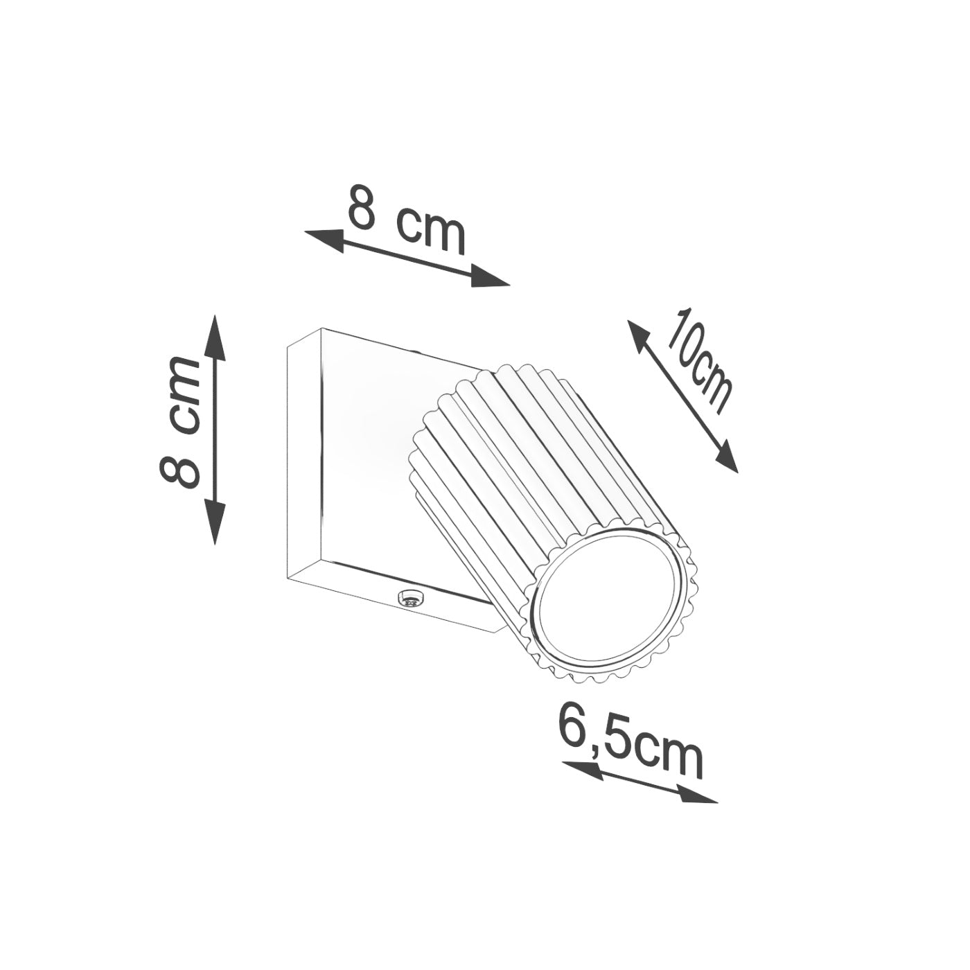 Wandleuchte "KARBON" – Wandleuchte in Schwarz | Dexity Lichtdesign