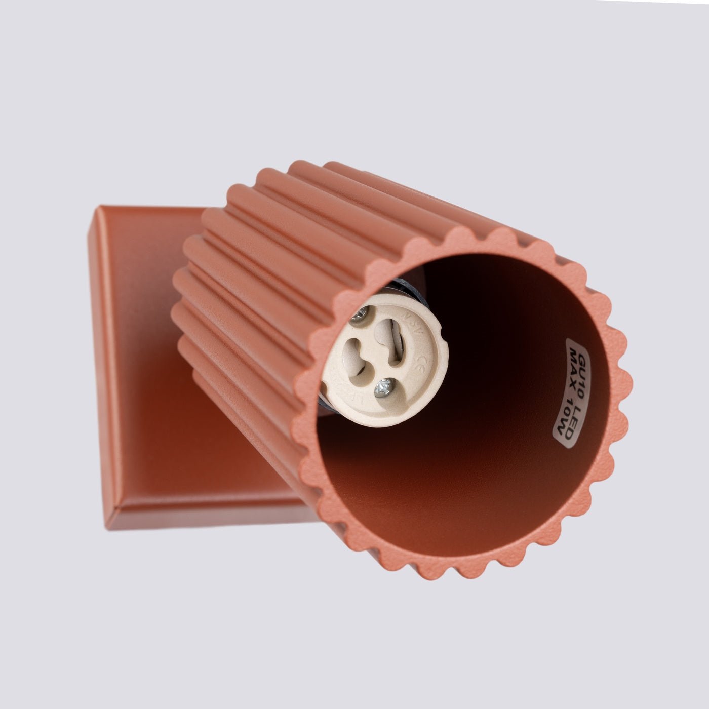 Wandleuchte "KARBON" – Wandleuchte in Roter Ocker | Dexity Lichtdesign