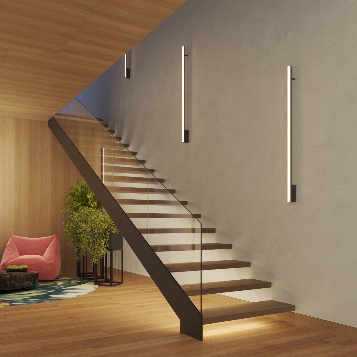 Wandleuchte "LAGOM 90" 3000K – Wandleuchte in Schwarz | Dexity Lichtdesign