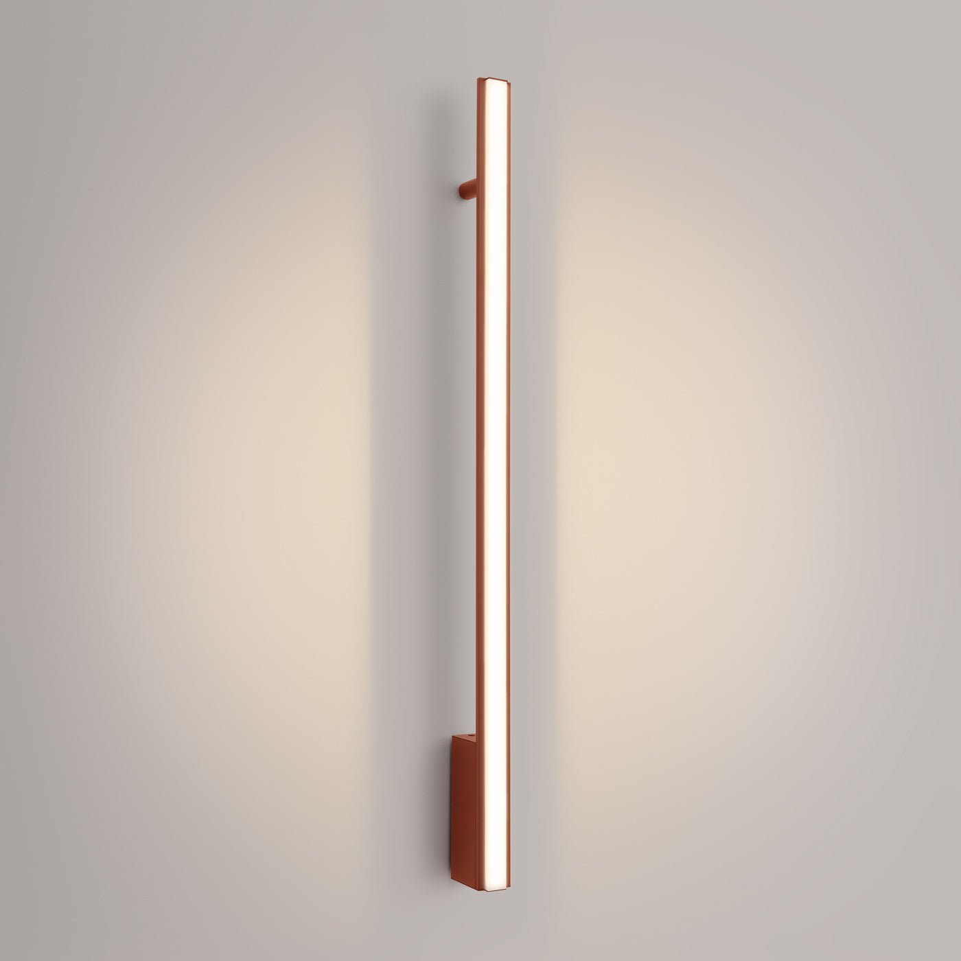 Wandleuchte "LAGOM 90" 3000K – Wandleuchte in Roter Ocker | Dexity Lichtdesign