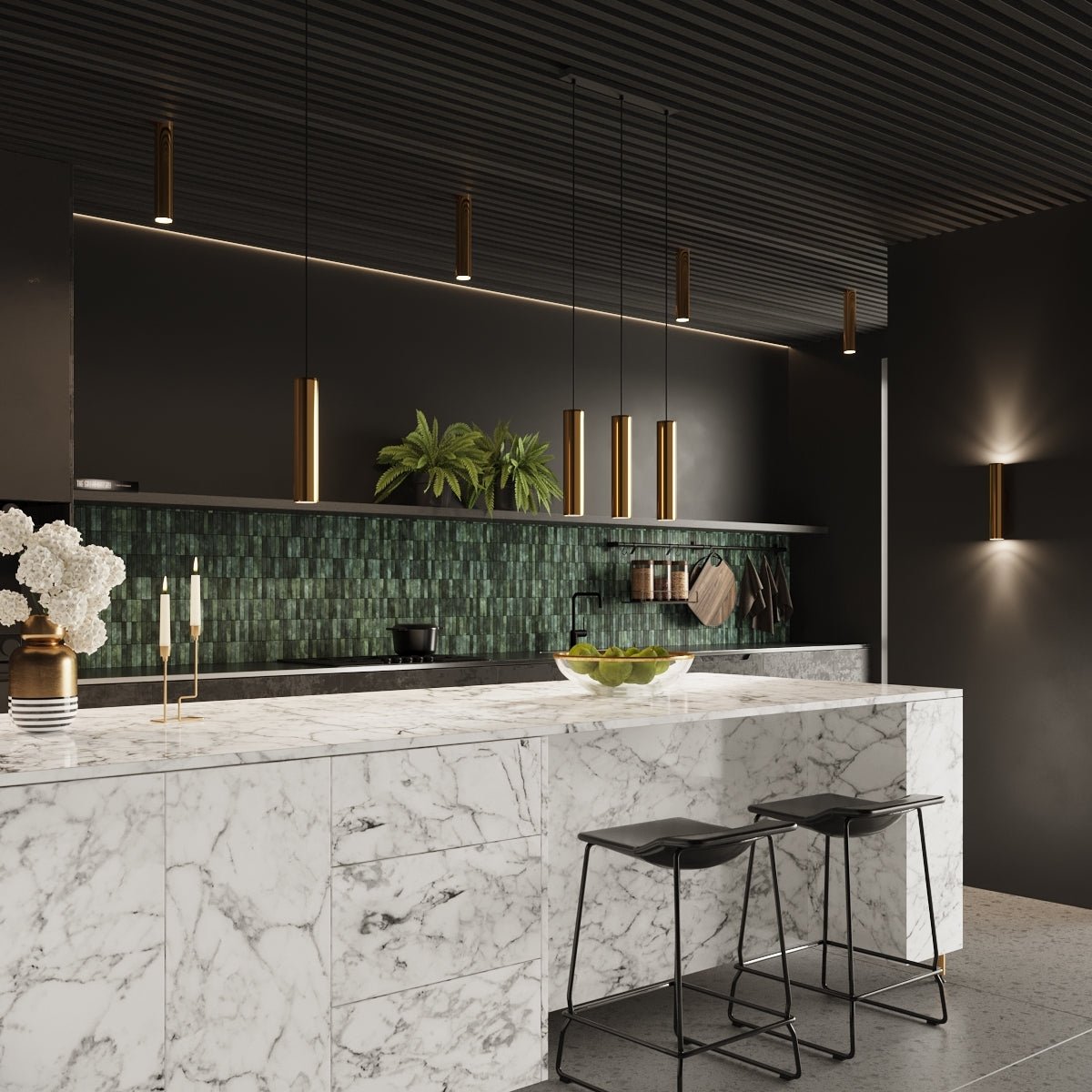 Wandleuchte "LAGOS 2" – Wandleuchte in Glanzgold | Dexity Lichtdesign