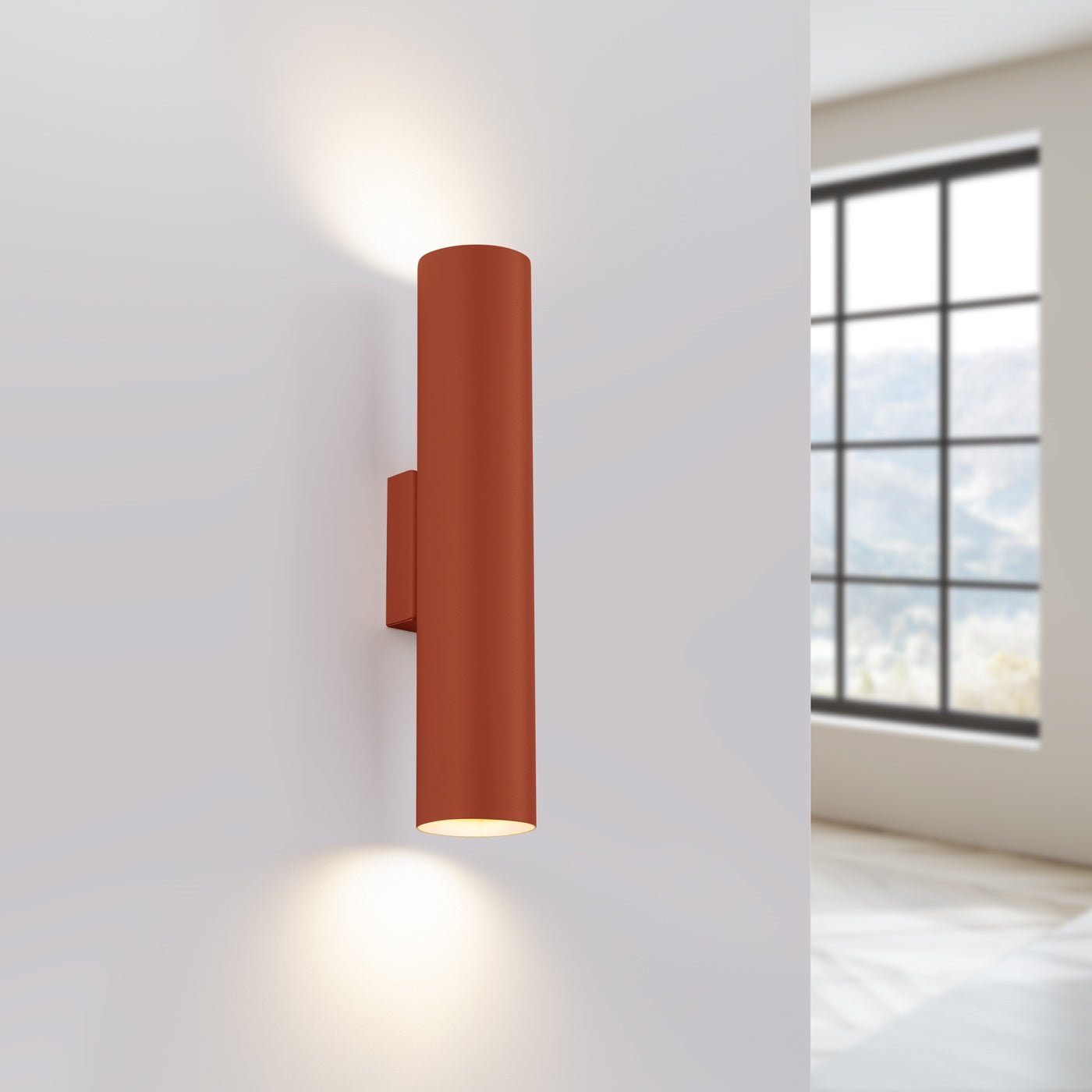 Wandleuchte "LAGOS 2" – Wandleuchte in Roter Ocker | Dexity Lichtdesign