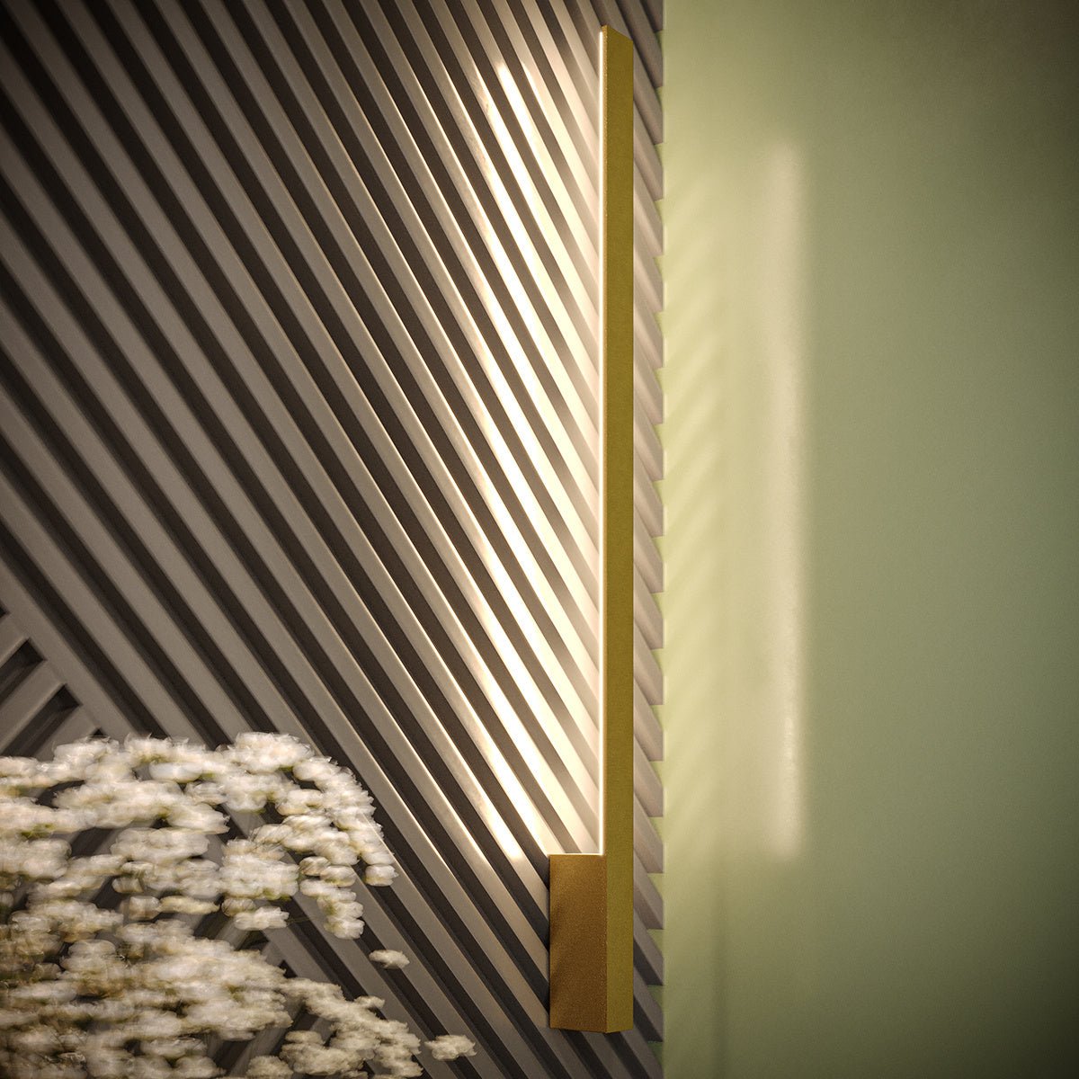 Wandleuchte "LAHTI S" 3000K – Wandleuchte in Golden | Dexity Lichtdesign