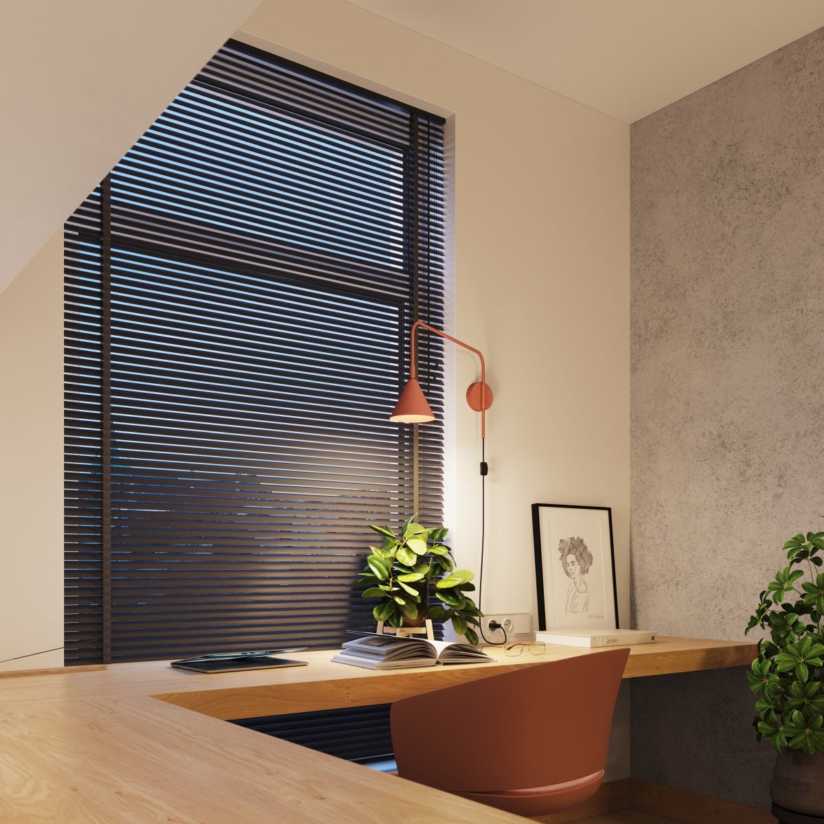 Wandleuchte „Nox“ – Wandlampen in Roter Ocker | Dexity Lichtdesign