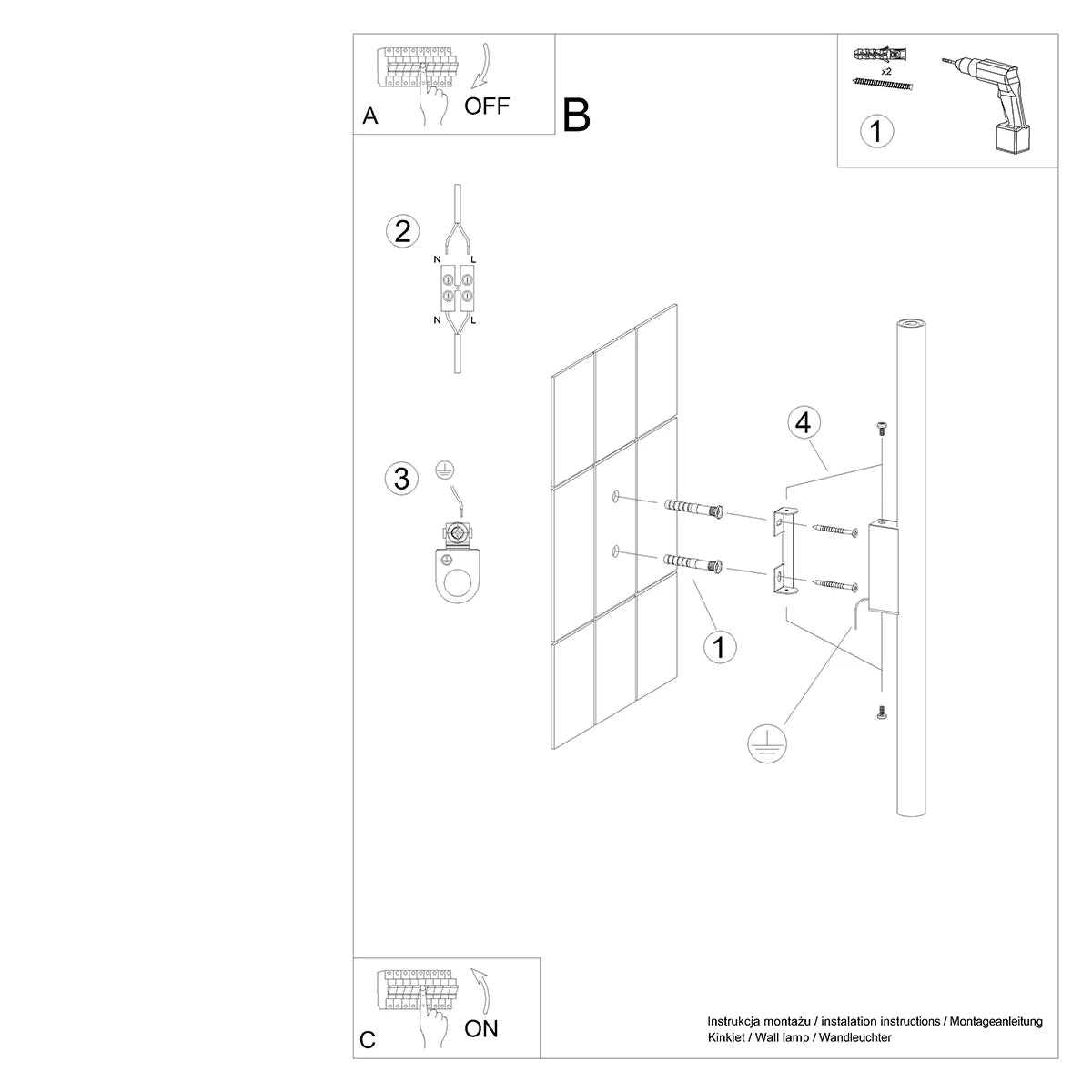 Wandleuchte "PASTELO 2" – Wandleuchte in Weiß | Dexity Lichtdesign