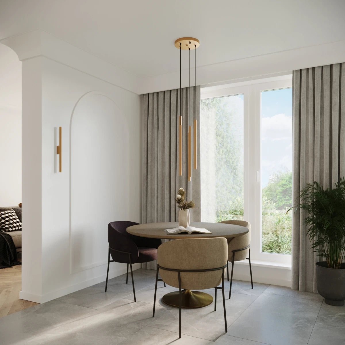 Wandleuchte "PASTELO 2" – Wandleuchte in Golden | Dexity Lichtdesign