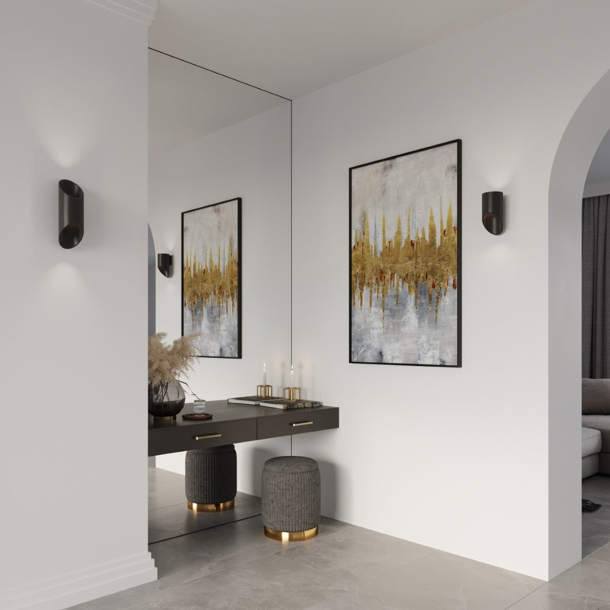 Wandleuchte „Penne 30“ – Wandlampen in Schwarz | Dexity Lichtdesign