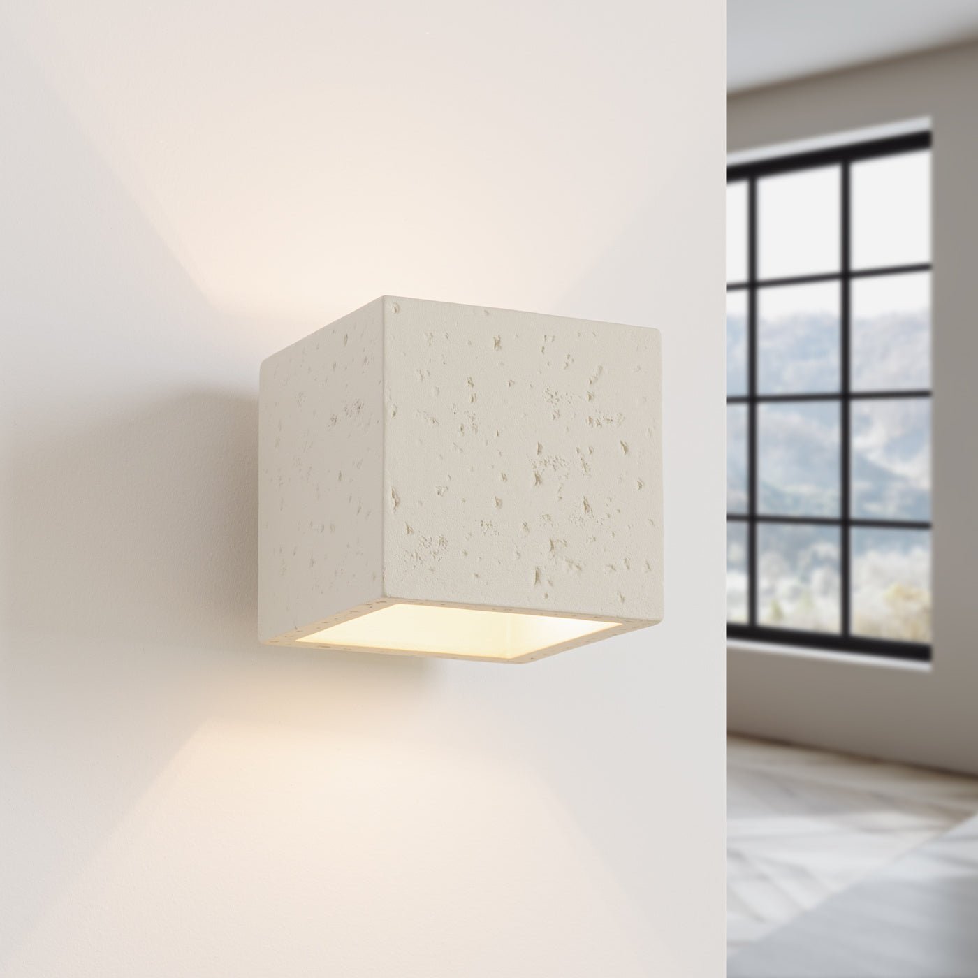 Wandleuchte "QUAD" – in Beige | Dexity Lichtdesign