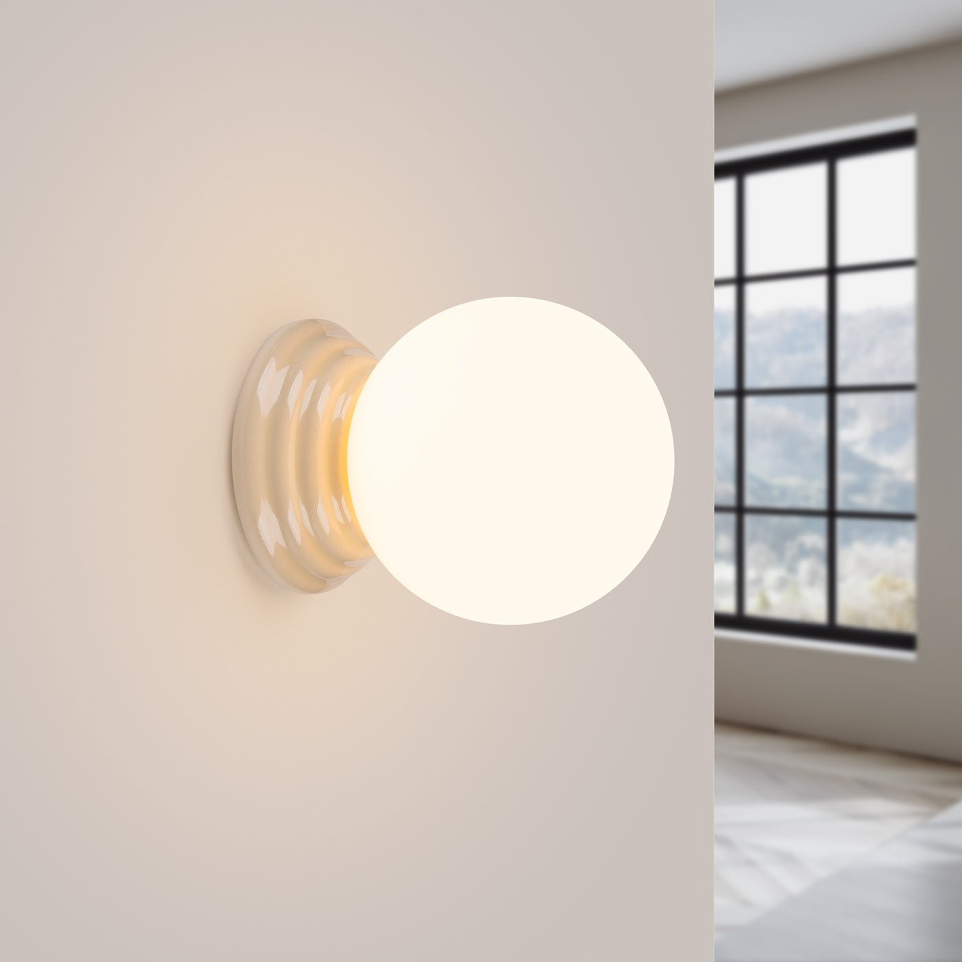 Wandleuchte "ZORI" IP44 – in Beige | Dexity Lichtdesign