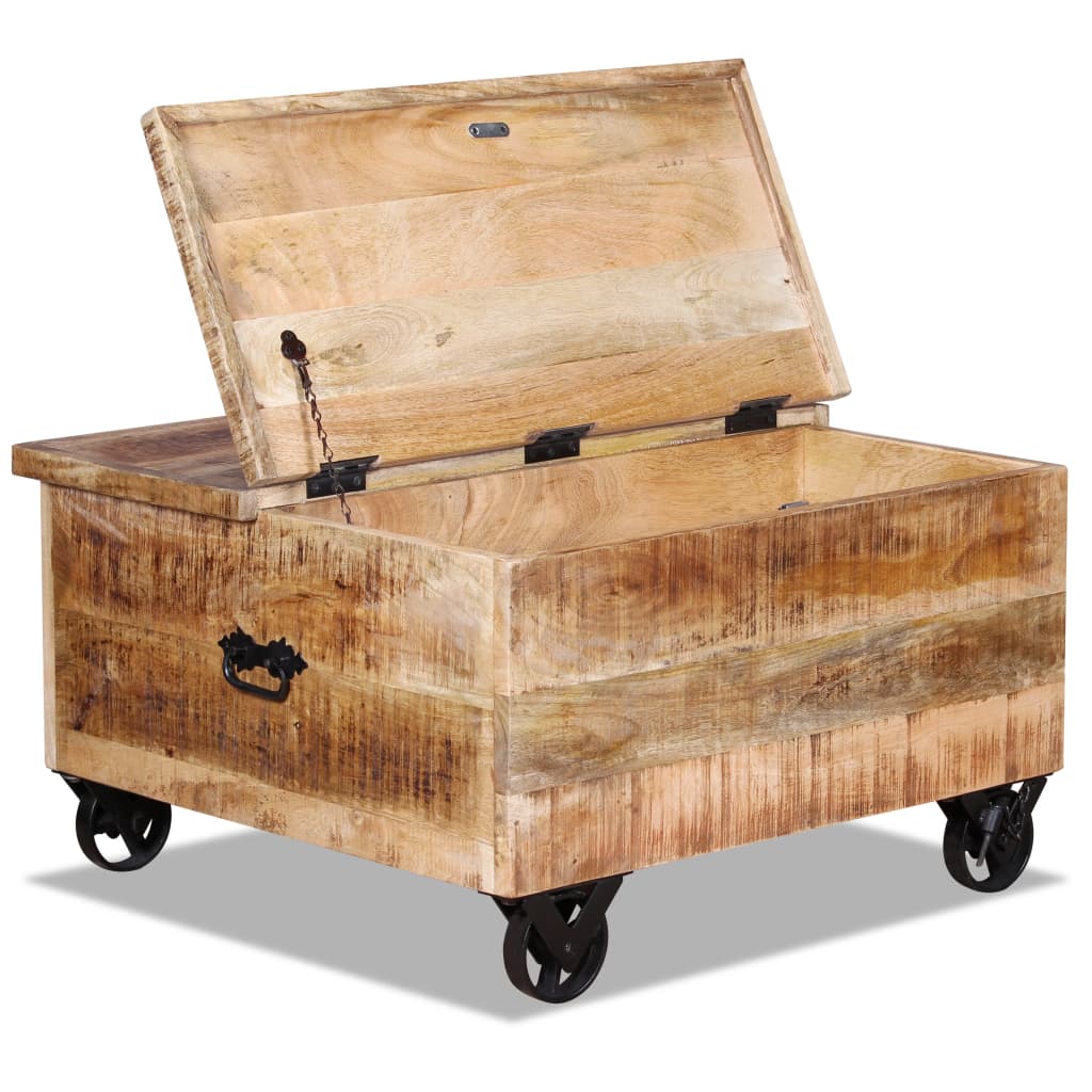 Couchtisch Mangoholz 70x70x40 cm