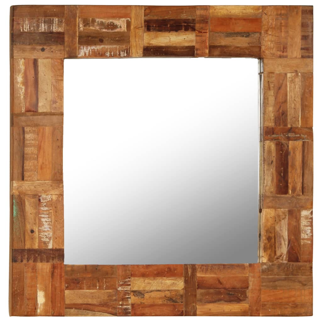 Recycelter Wandspiegel 60x60 cm