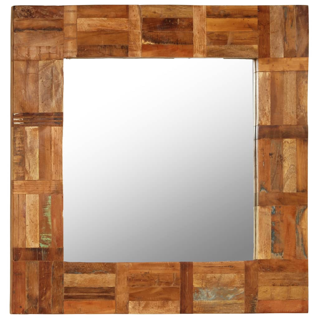 Recycelter Wandspiegel 60x60 cm
