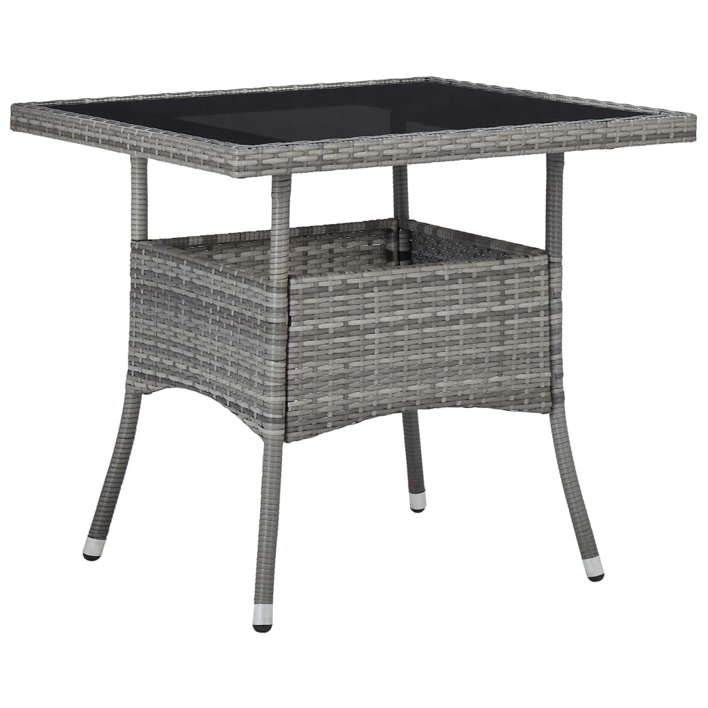 Garten-Esstisch Grau 80x80x75 cm