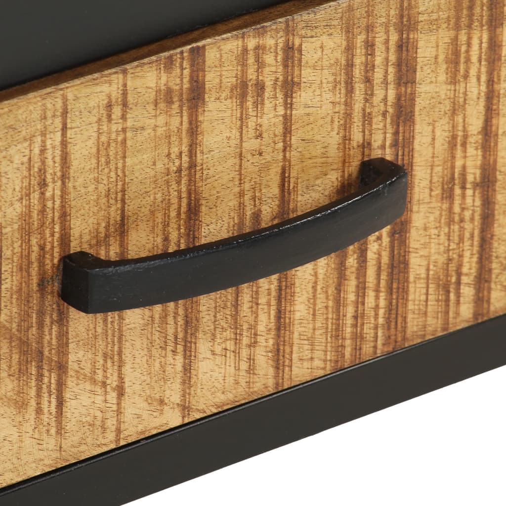 Nachttisch 40x40x35 cm Massives Mangoholz