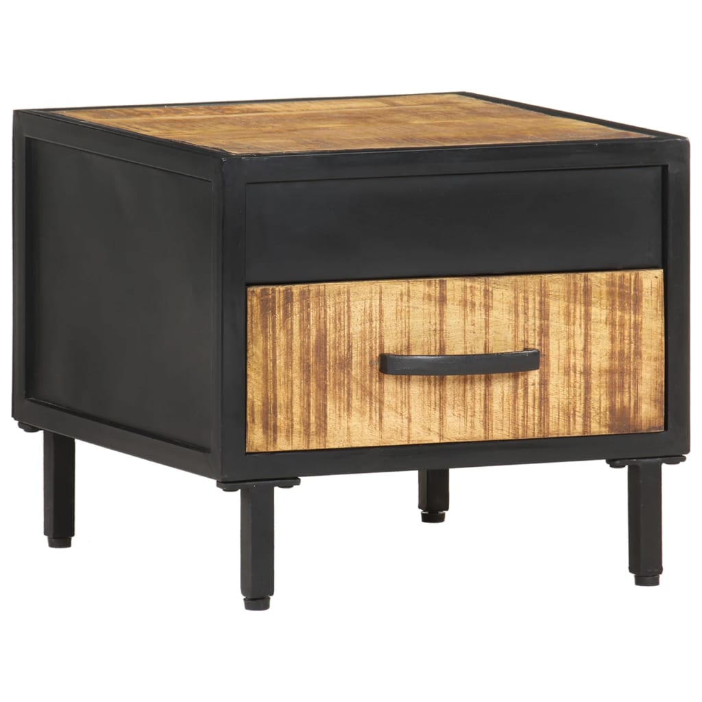 Nachttisch 40x40x35 cm Massives Mangoholz