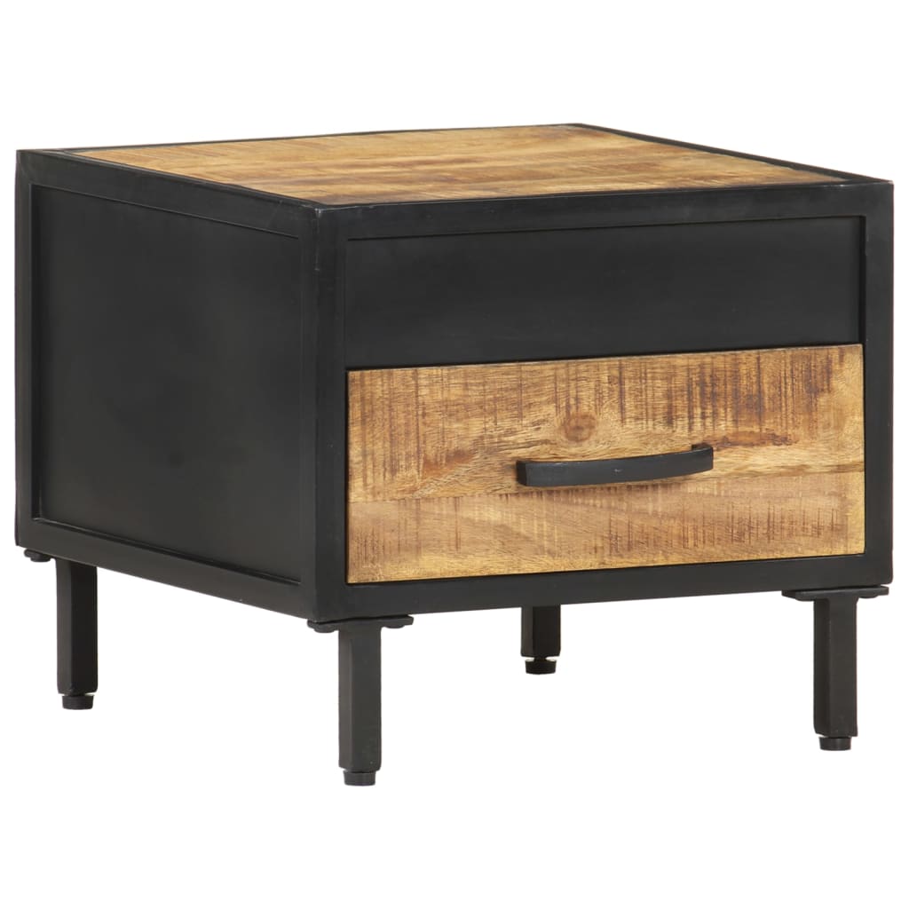 Nachttisch 40x40x35 cm Massives Mangoholz