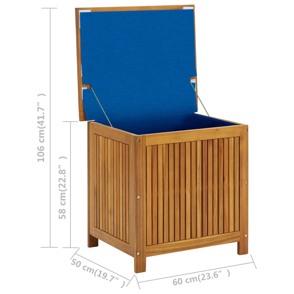 Gartenbox Akazienholz 60x50x58 cm
