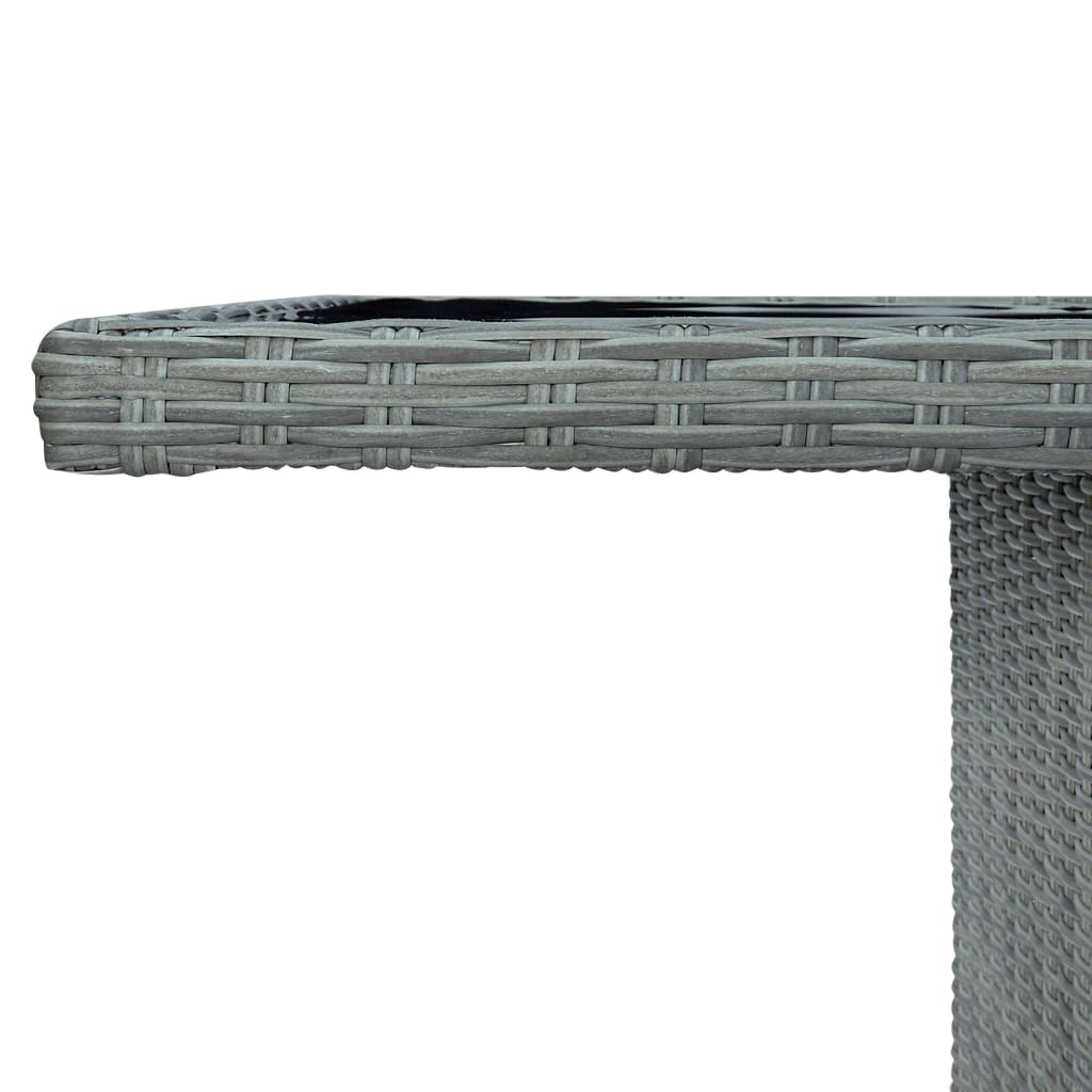 Gartentisch Hellgrau 200x100x74 cm