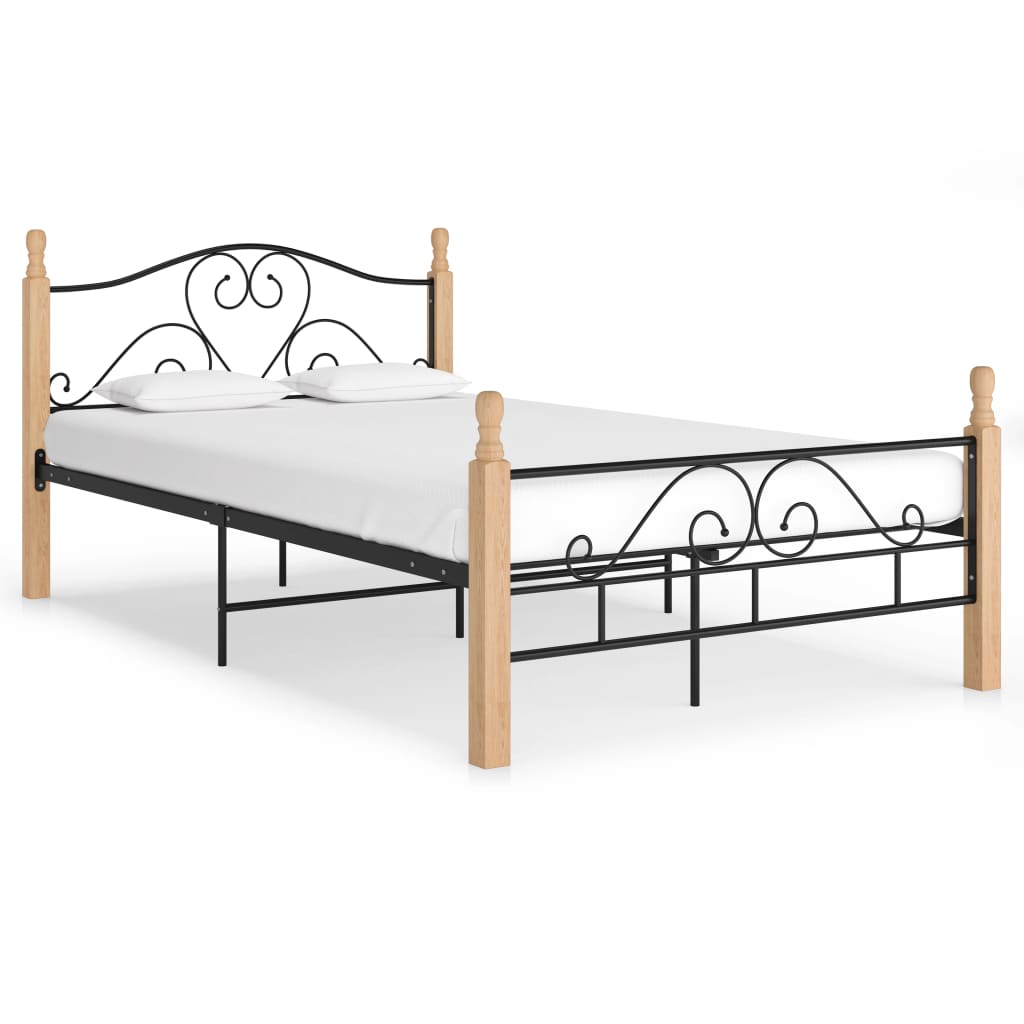 Bettgestell Schwarz 120x200 cm