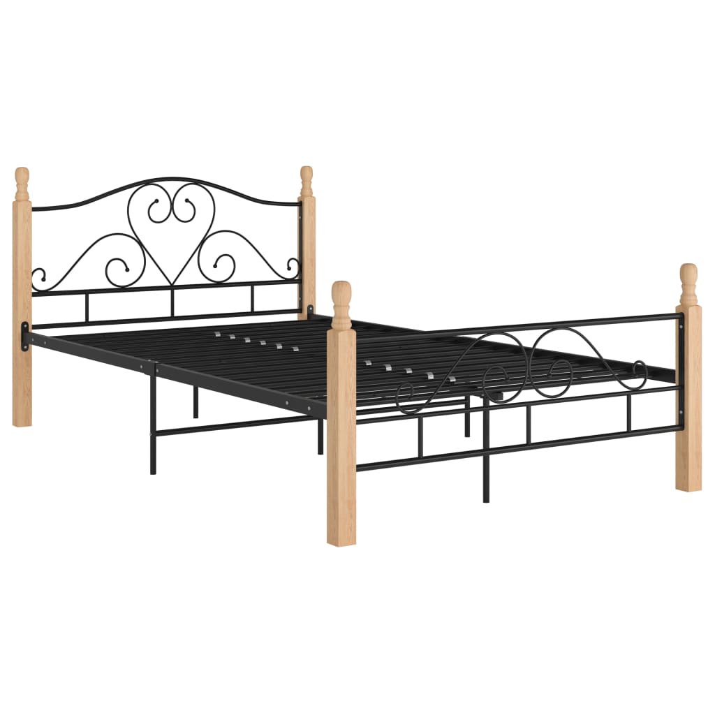 Bettgestell Schwarz 120x200 cm