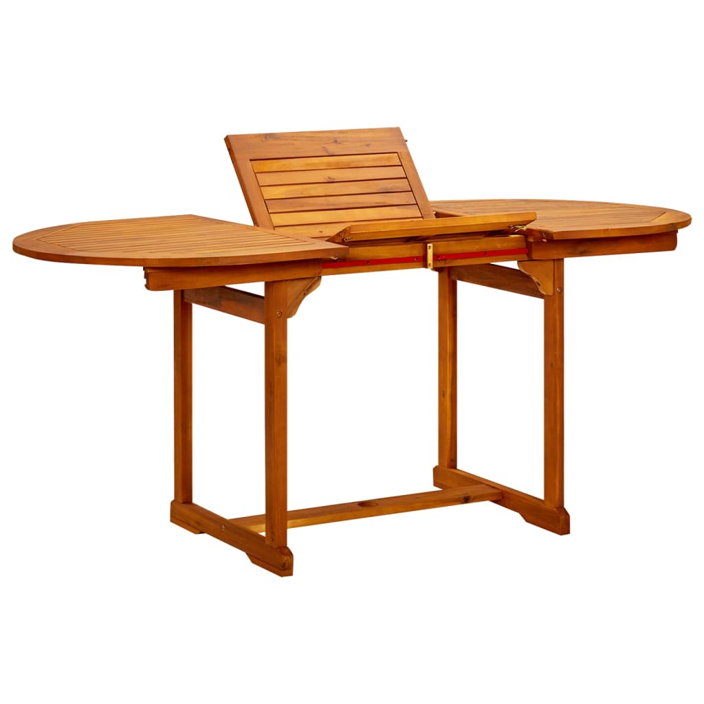 Garten-Esstisch Akazienholz (120-170)x80x75 cm