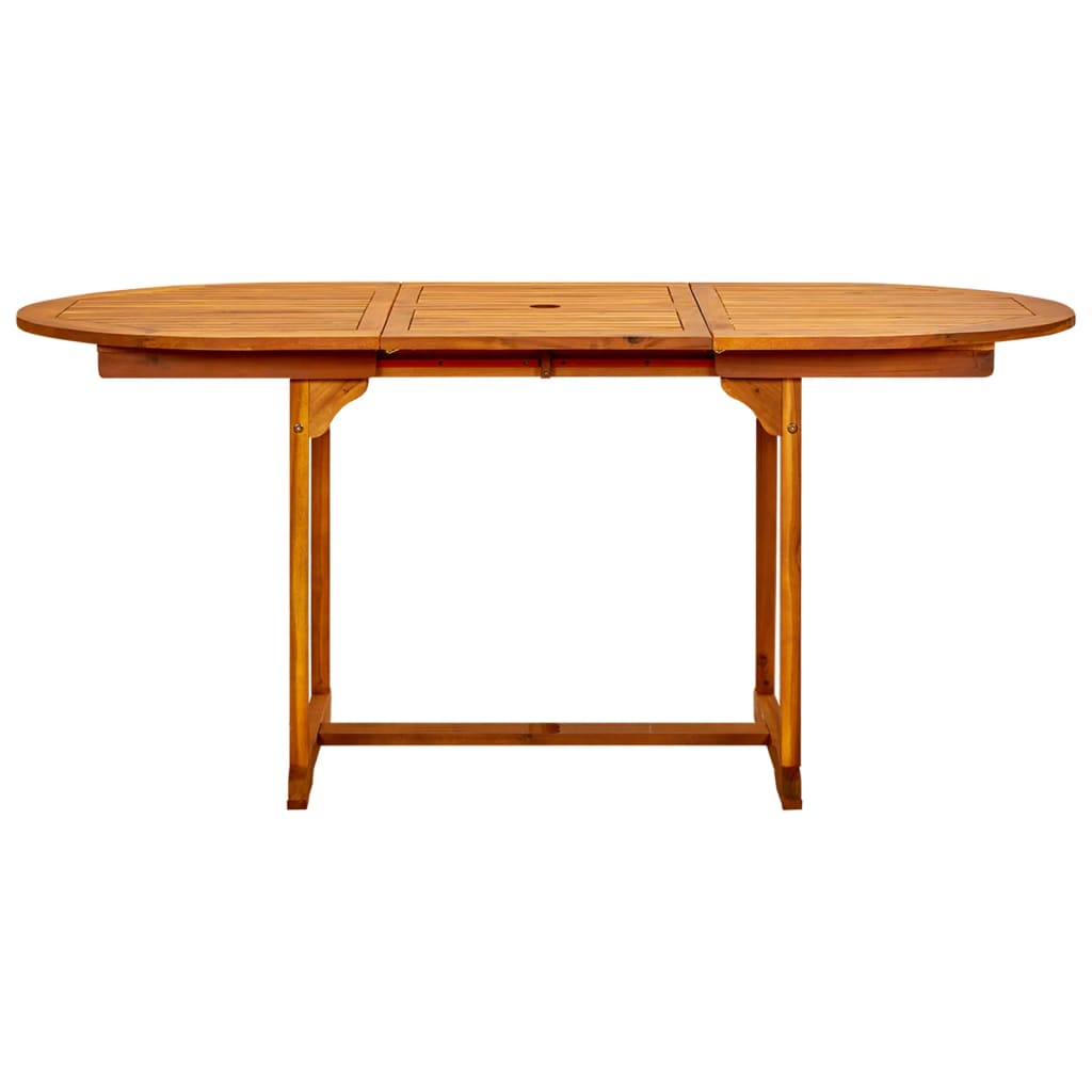 Garten-Esstisch Akazienholz (120-170)x80x75 cm