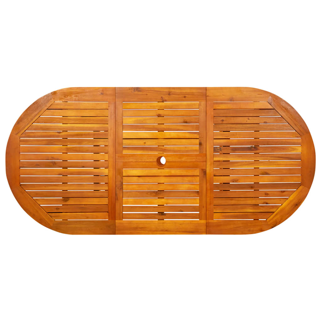 Garten-Esstisch Akazienholz (120-170)x80x75 cm