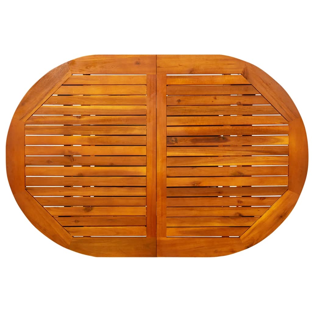 Garten-Esstisch Akazienholz (120-170)x80x75 cm