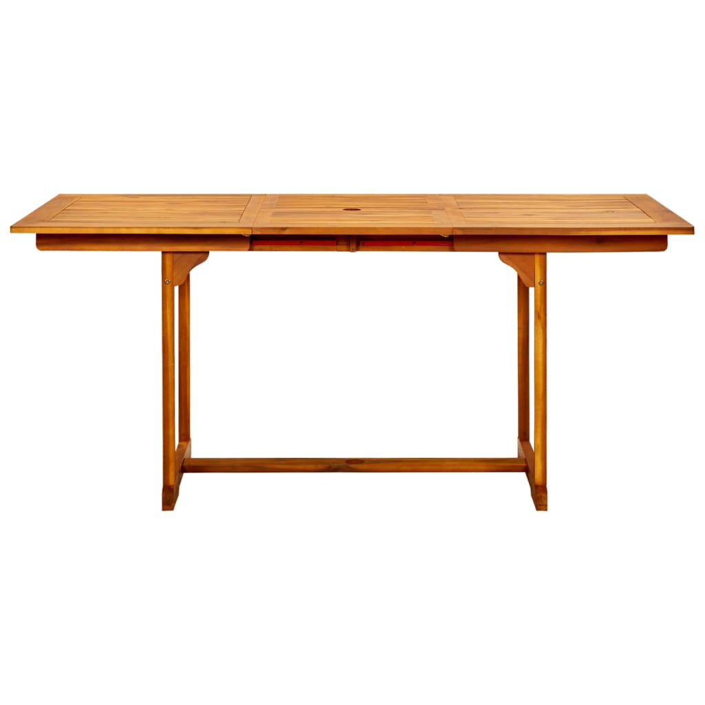 Garten-Esstisch Akazienholz (120-170)x80x75 cm