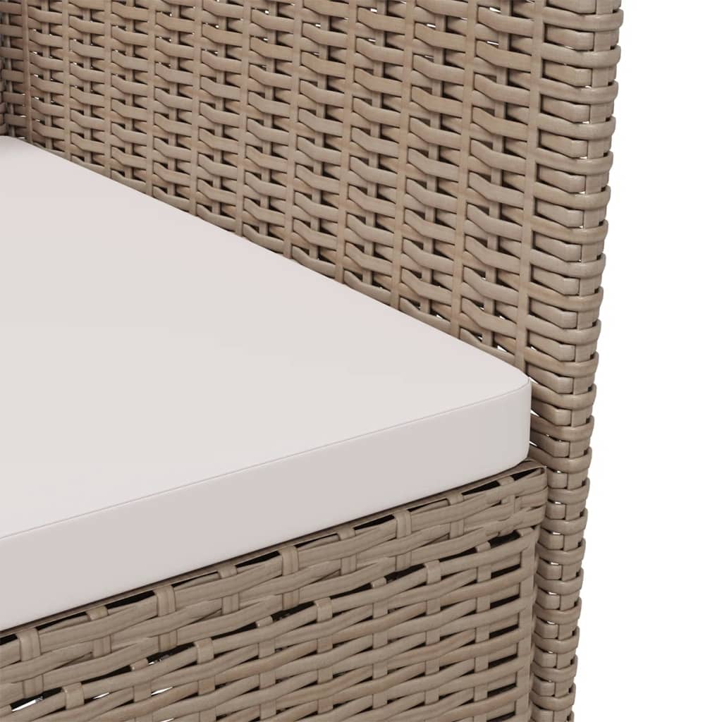 2er-Set Gartenstuhl Beige 47 cm