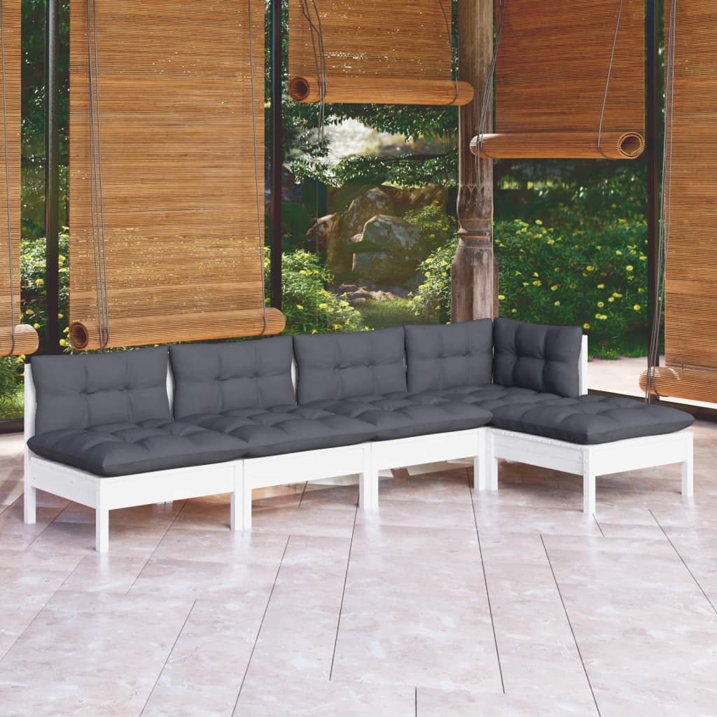 5-tlg. Garten-Lounge-Set