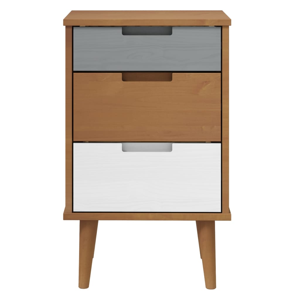 Nachttisch 40x35x65 cm Massives Kiefernholz