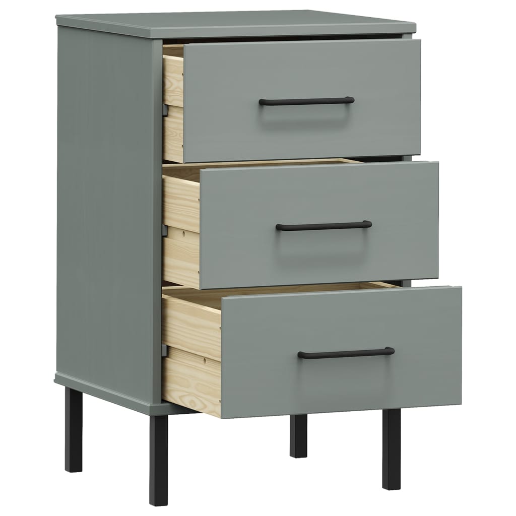 Nachttisch 40x35x64,5 cm Massives Kiefernholz