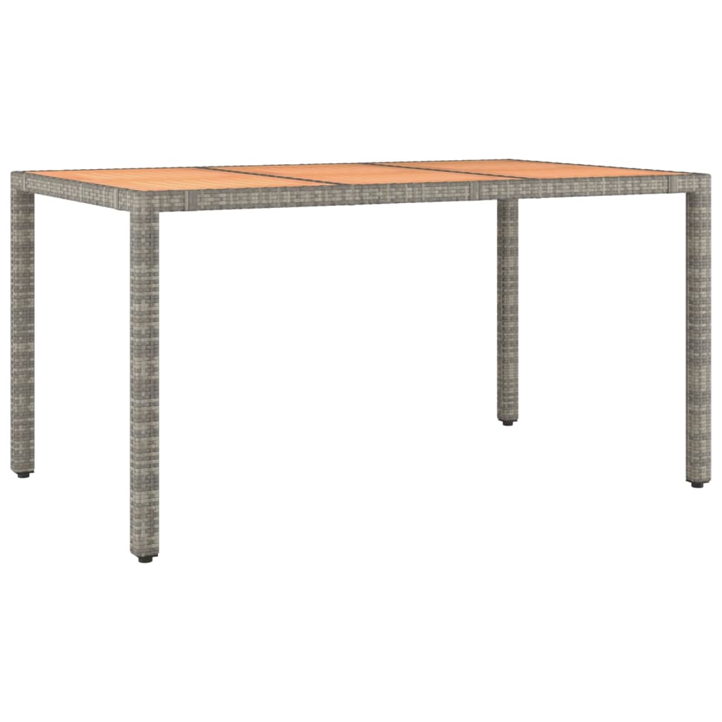 Gartentisch Grau 150x90x75 cm