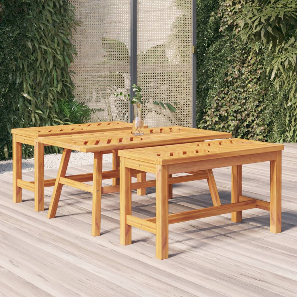 Gartentisch Akazienholz 100x50x45 cm