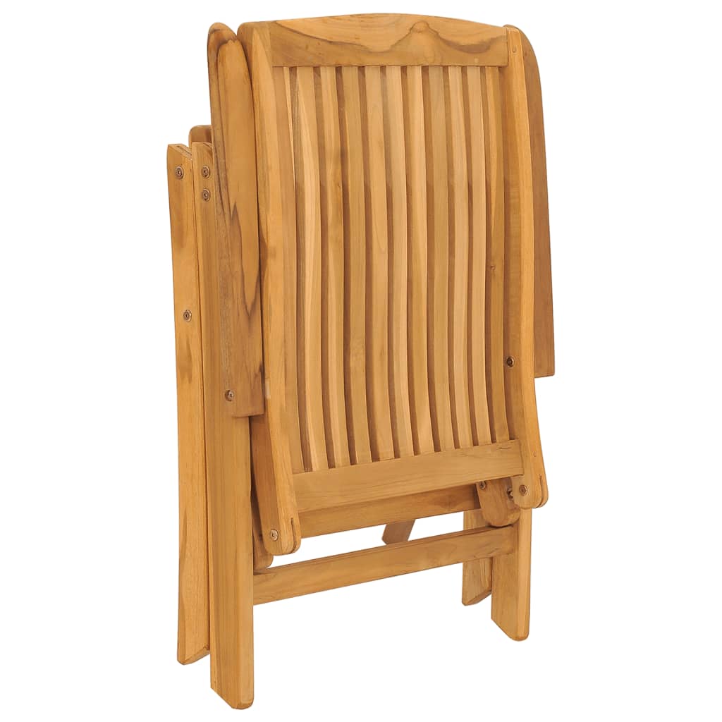 2er-Set Gartenstuhl Teakholz 50 cm