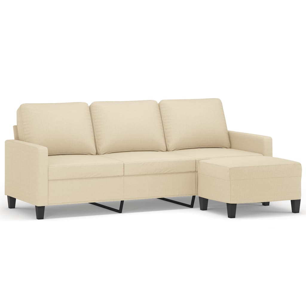 3-Sitzer Sofa mit Hocker 180 cm
