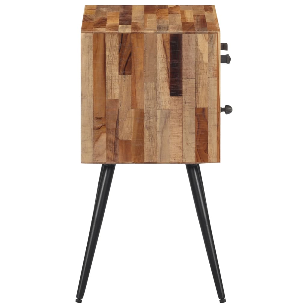 Nachttisch 47x31,5x60 cm Massives Teakholz