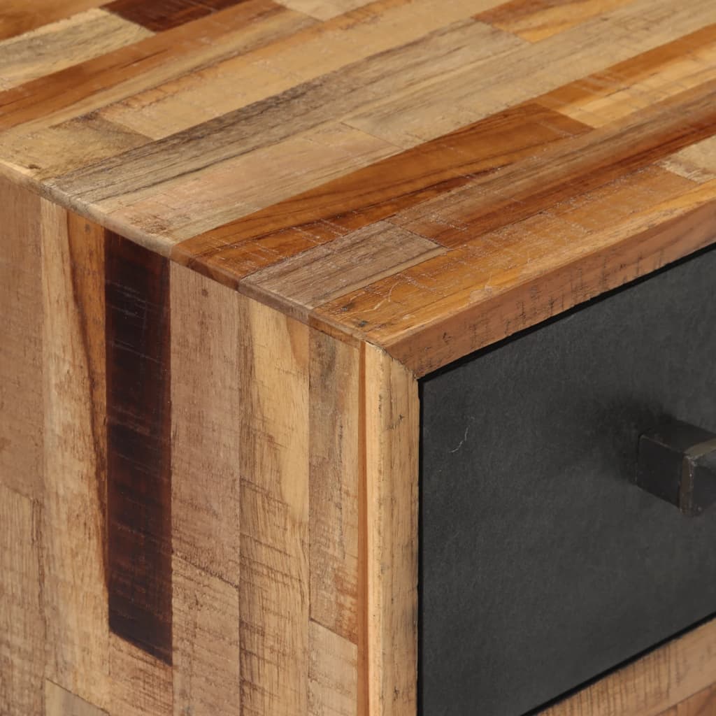 Nachttisch 47x31,5x60 cm Massives Teakholz